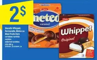 Maxi Whippet biscuits, normandie, meteo ou maxi fruits dare 230-285 g offer