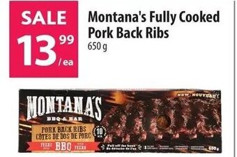 Co-op Montana's Fully Cooked Pork Back Ribs 650g offer