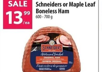 Co-op Schneiders or Maple Leaf Boneless Ham 600-700g offer