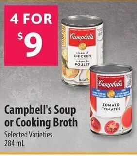 Co-op Campbell's Soup or Cooking Broth 284ml offer
