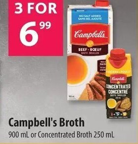 Co-op Campbell's Broth 900ml or Concentrated Broth 250ml offer