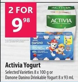 Co-op Activia Yogurt offer