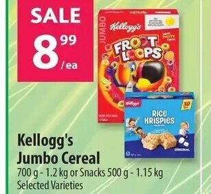 Co-op Kellogg's Jumbo Cereal offer