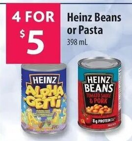 Co-op Heinz Beans or Pasta 398ml offer