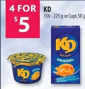 Co-op KD 156 - 225g or Cups 58g offer