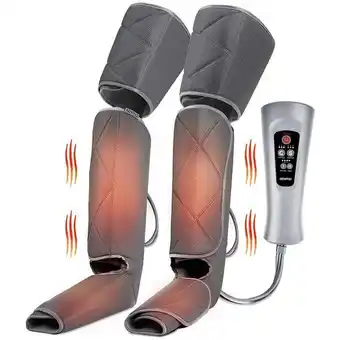 Best Buy Renpho leg massager with heat, compression calf thigh foot massage, adjustable wraps design for most size, with 3 modes 3 int offer