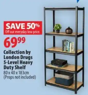London Drugs Collection by london drugs 5-level heavy duty shelf 80 x 40 x 183cm offer