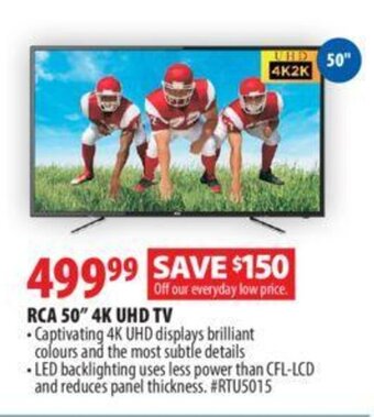 London Drugs RCA 50" 4K UHD TV offer
