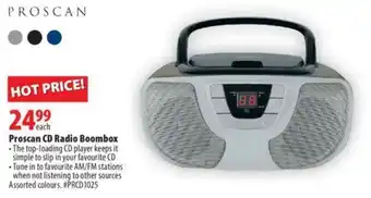 Proscan CD radio boombox