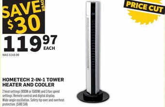 Co-op Hometech 2-in-1 Tower Heater and Cooler offer