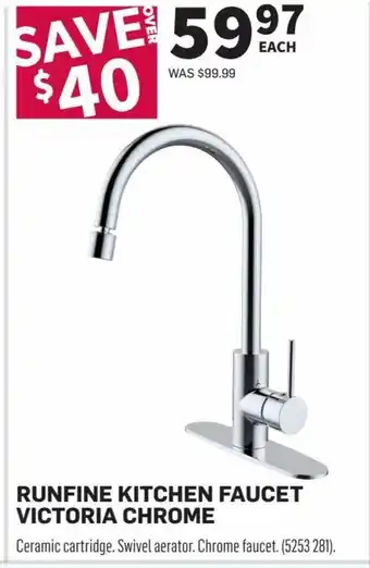 Co-op Runfine Kitchen Faucet Victoria Chrome offer