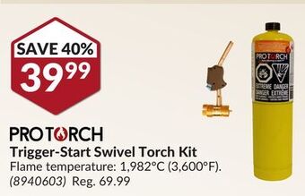 Princess Auto Trigger-start swivel torch kit offer