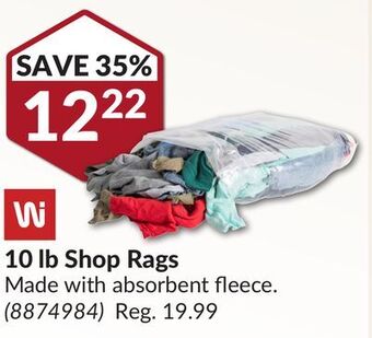 Princess Auto 10 lb shop rags offer
