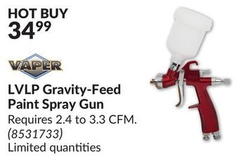 Princess Auto Lvlp gravity-feed paint spray gun offer