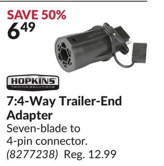 Princess Auto 7: 4-way trailer-end adapter offer