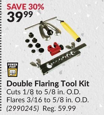Princess Auto Double flaring tool kit offer