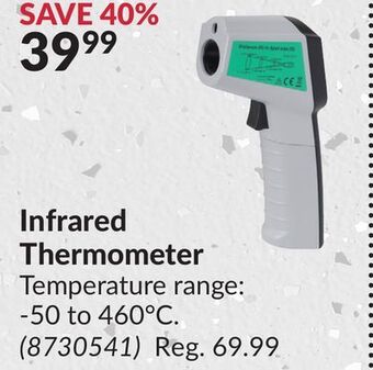 Princess Auto Infrared thermometer offer
