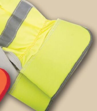 Princess Auto Lime-green large high-vis reflective work gloves offer