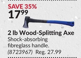 Princess Auto 2 lb wood-splitting axe offer