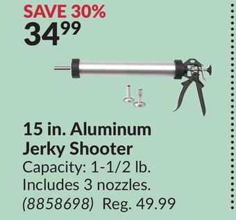 Princess Auto 15 in. aluminum jerky shooter offer