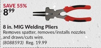 Princess Auto 8 in. mig welding pliers offer
