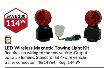 Princess Auto Led wireless magnetic towing light kit offer