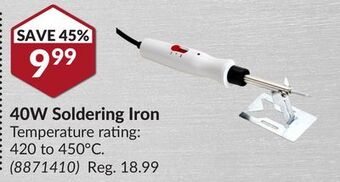 Princess Auto 40w soldering iron offer
