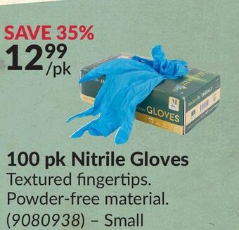 Princess Auto 100 pk nitrile gloves offer