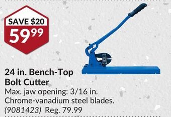 Princess Auto 24 in. bench-top bolt cutter offer