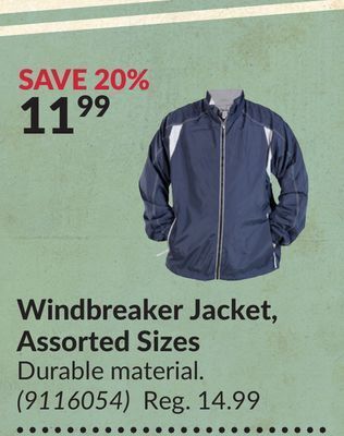 Princess Auto Windbreaker jacket offer