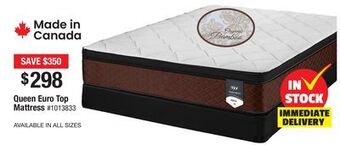 Bad Boy Superstore Queen euro top mattress offer
