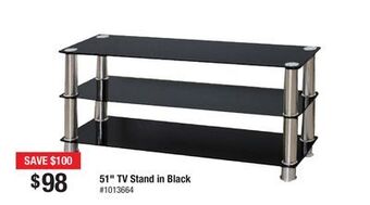 Bad Boy Superstore 51" tv stand in black offer