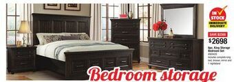 Bad Boy Superstore 6pc. king storage bedroom set offer