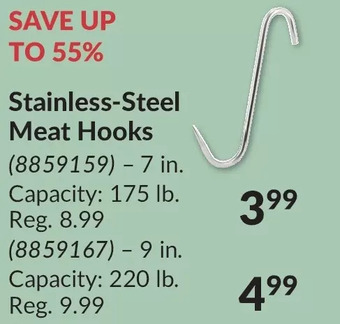 Princess Auto Valley sportsman stainless steel meat hooks 7 in. | 9 in. offer