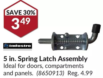 Princess Auto Industro 5 in. spring latch assembly offer