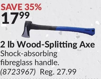 Princess Auto Power fist 2 lb wood-splitting axe offer