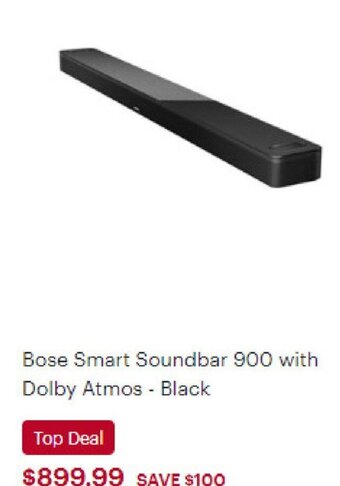 Best Buy Bose smart soundbar 900 with dolby atmos black offer