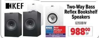 2001 Audio Video Kef two-way bass reflex bookshelf speakers offer