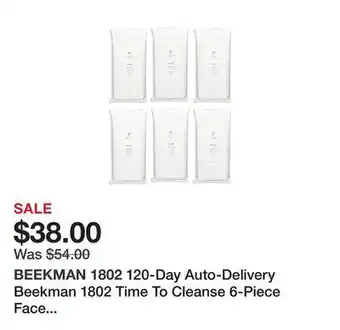 TSC Stores 120-day auto-delivery beekman 1802 time to cleanse 6-piece face wipes set (pure goat milk) offer