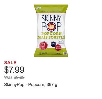 Costco Skinnypop - popcorn, 397 g offer