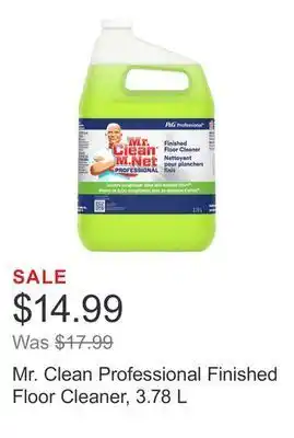 Costco Mr. clean professional finished floor cleaner, 3.78 l offer
