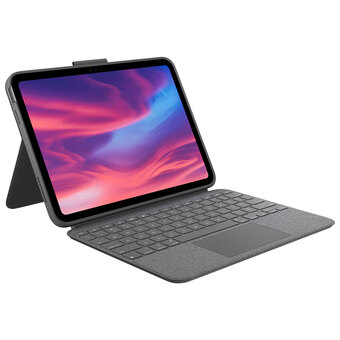 Best Buy Logitech combo touch keyboard case for ipad (10th gen) - oxford grey offer