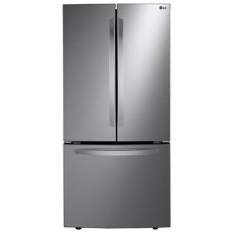 Best Buy Lg 33" 25.1 cu. ft. french door refrigerator (lrfns2503v) - platinum silver steel offer