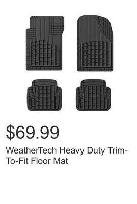 Costco Weathertech heavy duty trim-to-fit floor mat offer