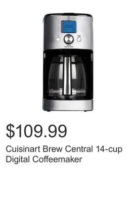 Costco Cuisinart brew central 14-cup digital coffeemaker offer