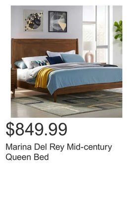Costco Marina del rey mid-century queen bed offer