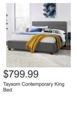 Costco Taysom contemporary king bed offer