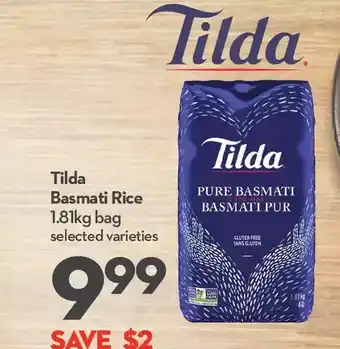 Longo's Tilda basmati rice offer