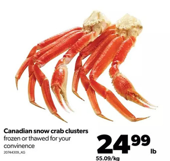 Real Canadian Superstore Canadian snow crab clusters offer