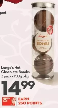 Longo's Longo's hot chocolate bombs offer